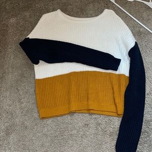 Color block sweater